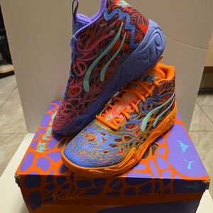 PUMA X LAMELO BALL MB.04 CREATIVITY PACK DARK AMETHYST-ORA SIZE US 10